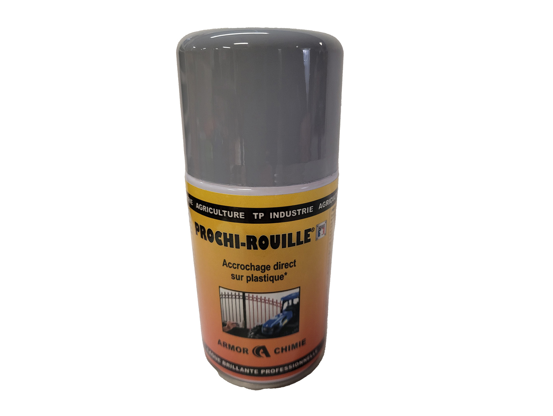 Peinture antirouille aérosol PROCHIROUILLE Gris 7001 250ml